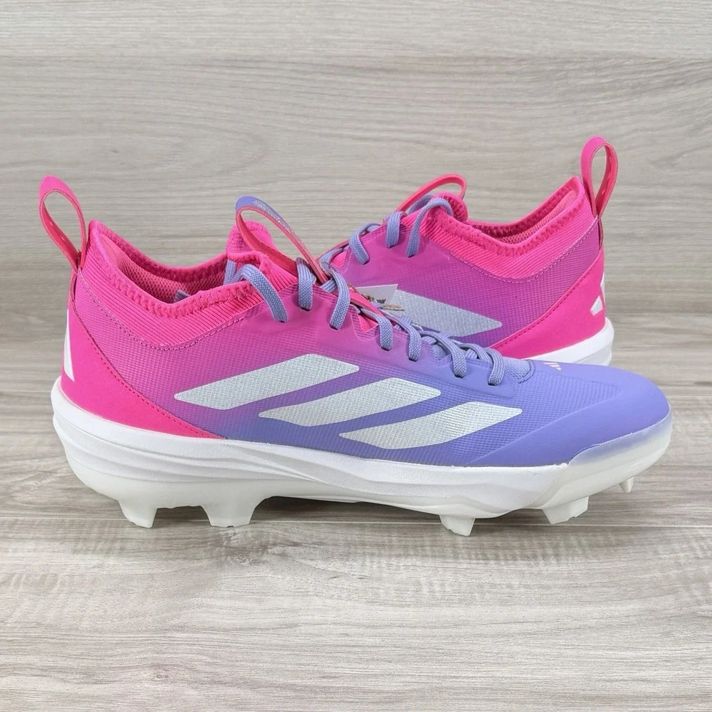 Adidas Adizero TPU Baseball Cleats Men's 11.5 Candy Pink Purple  nby JR7828